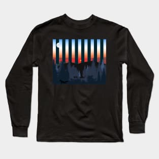 A Fox in the Wild - Sunset&Night Long Sleeve T-Shirt